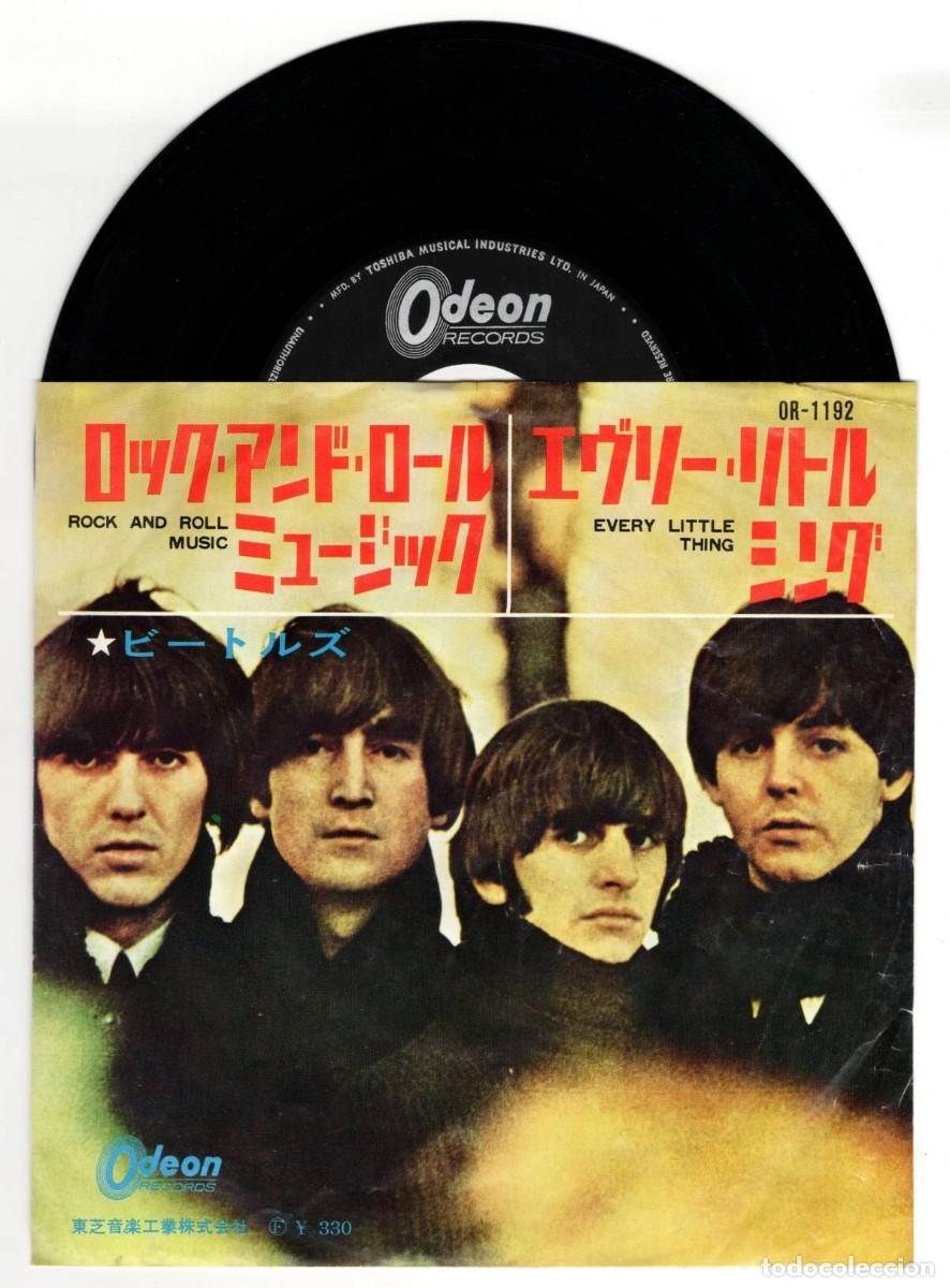 Discos de vinilo: THE BEATLES Rock And Roll Music 1965 Original Japan Single 45 Odeon OR-1192 vinilo Japon