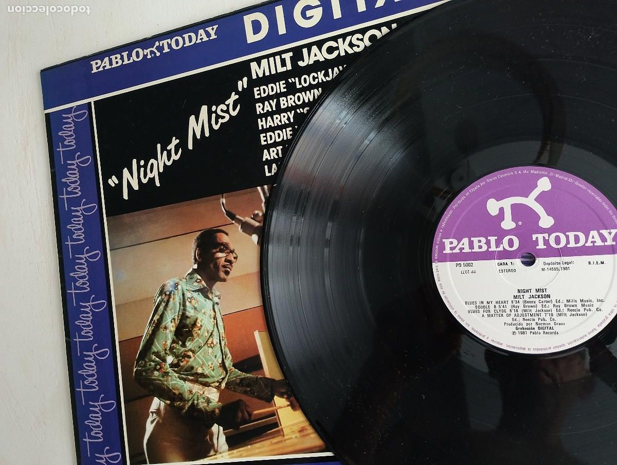 Discos de vinilo: Milt Jackson &ndash; Night Mist, 1981,Jazz - Foto 2