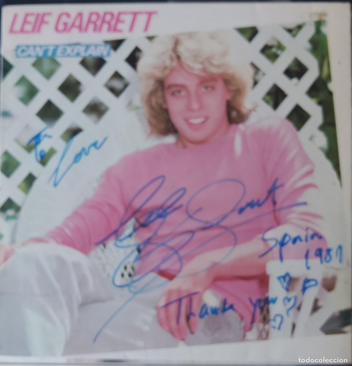 Discos de vinilo: Leif Garrett. Can't explain. Vinilo LP &iexcl;FIRMADO Y DEDICADO!