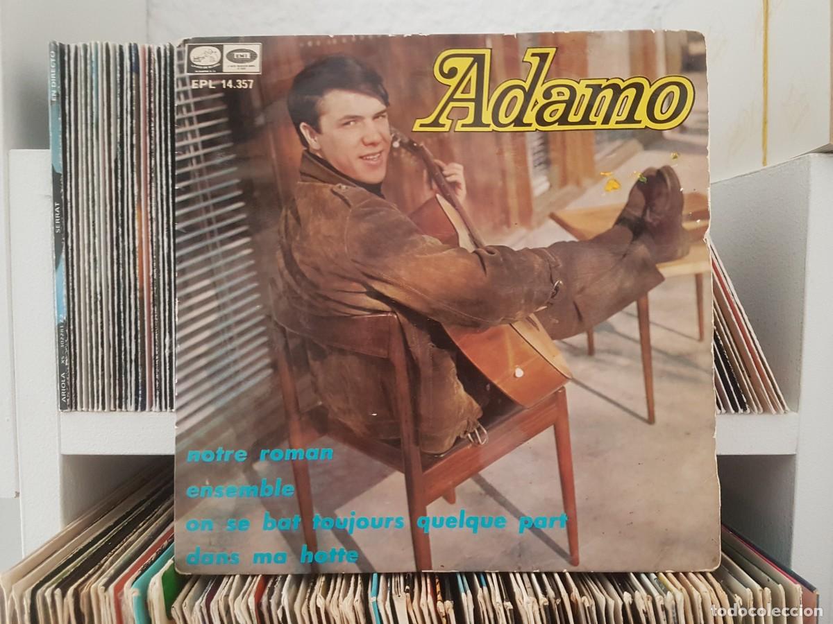 Discos de vinilo: C) Adamo &rdquo;Notre roman / Dans ma hotte / Ensemble +1&rdquo; Ep a&ntilde;o 1967 - LEER DESCRIPCION