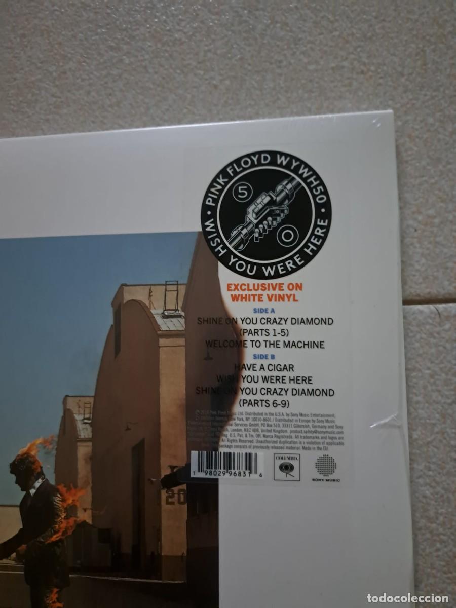 Discos de vinilo: PINK FLOYD - LP - WISH YOU WERE HERE - EDICION 50 ANIVERSARIO - VINILO BLANCO - PRECINTADO