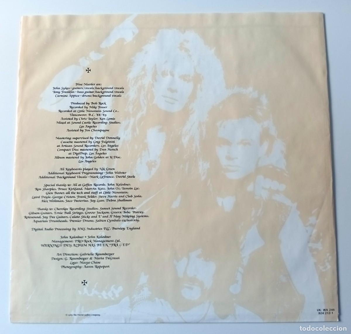 Discos de vinilo: LP BLUE MURDER - BLUE MURDER - Foto 5