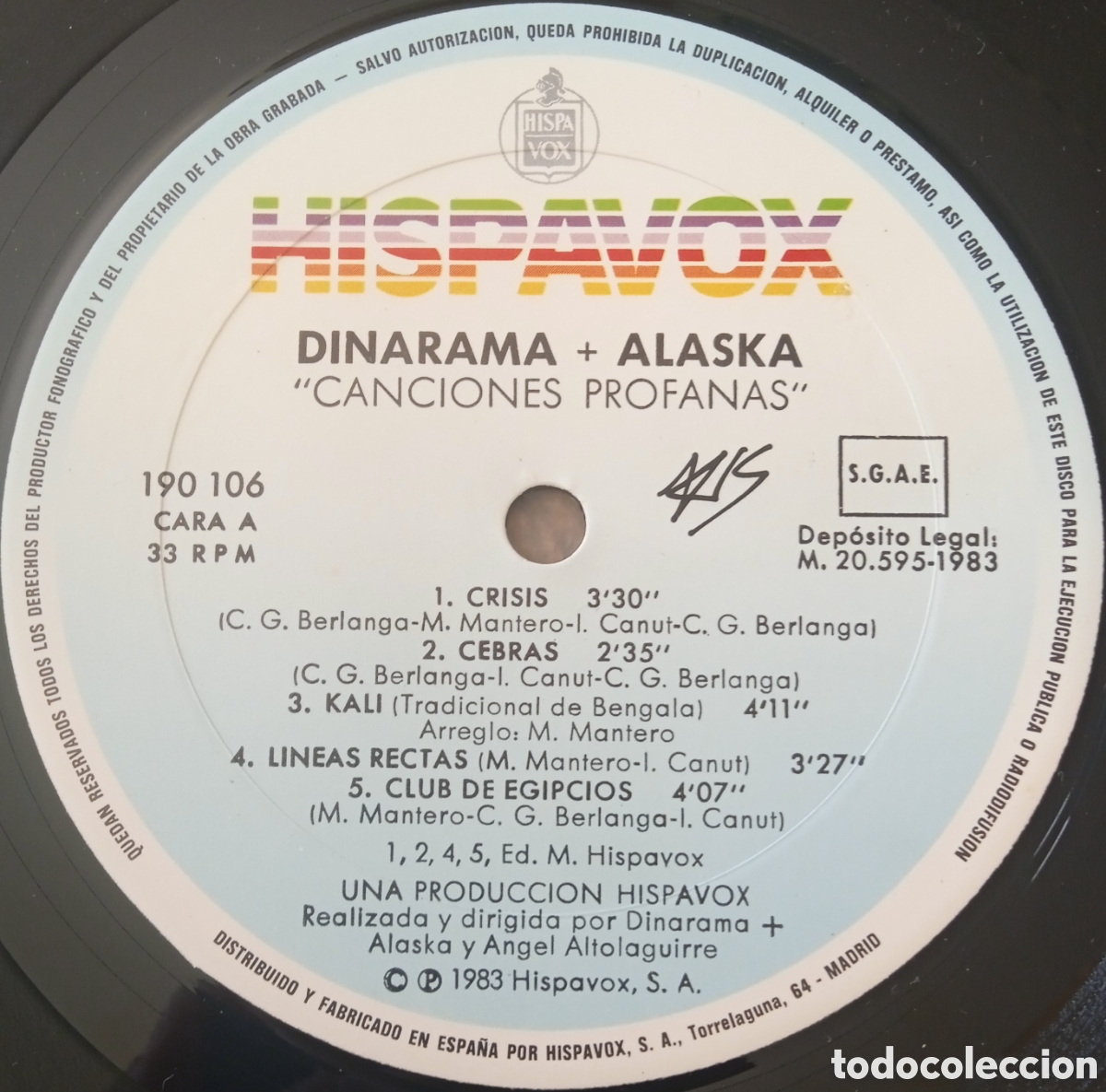 Discos de vinilo: Disco de vinilo Dinarama+Alaska - Foto 5