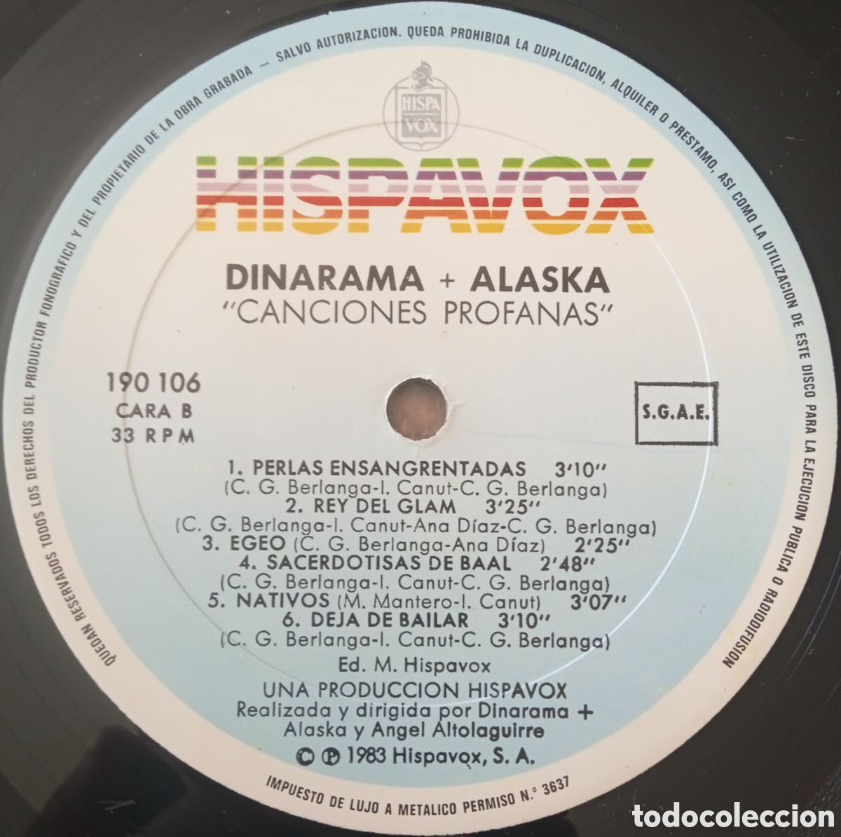 Discos de vinilo: Disco de vinilo Dinarama+Alaska - Foto 6
