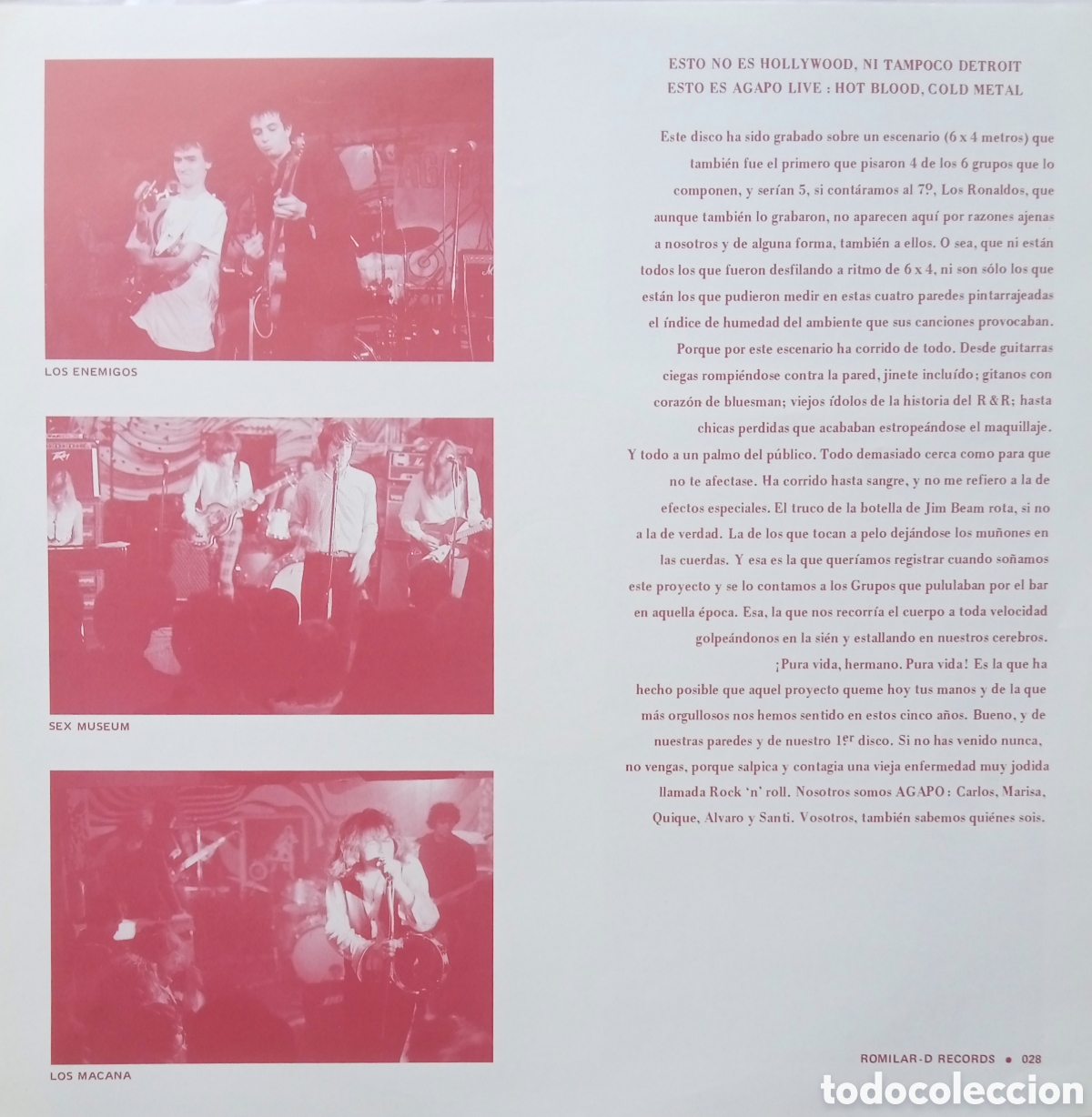 Discos de vinilo: Disco de vinilo Agapo Live - Foto 4