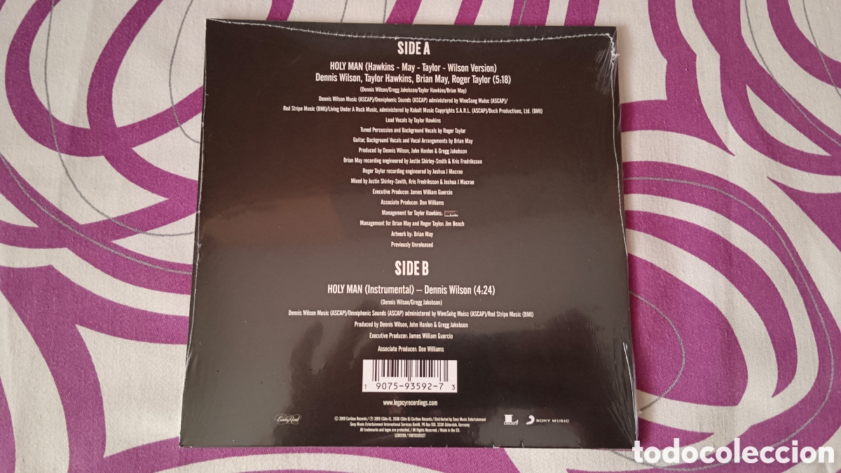 Discos de vinilo: Brian May & Roger Taylor &ndash; Holy Man 7&rdquo; Single Edici&oacute;n Limitada - Foto 4