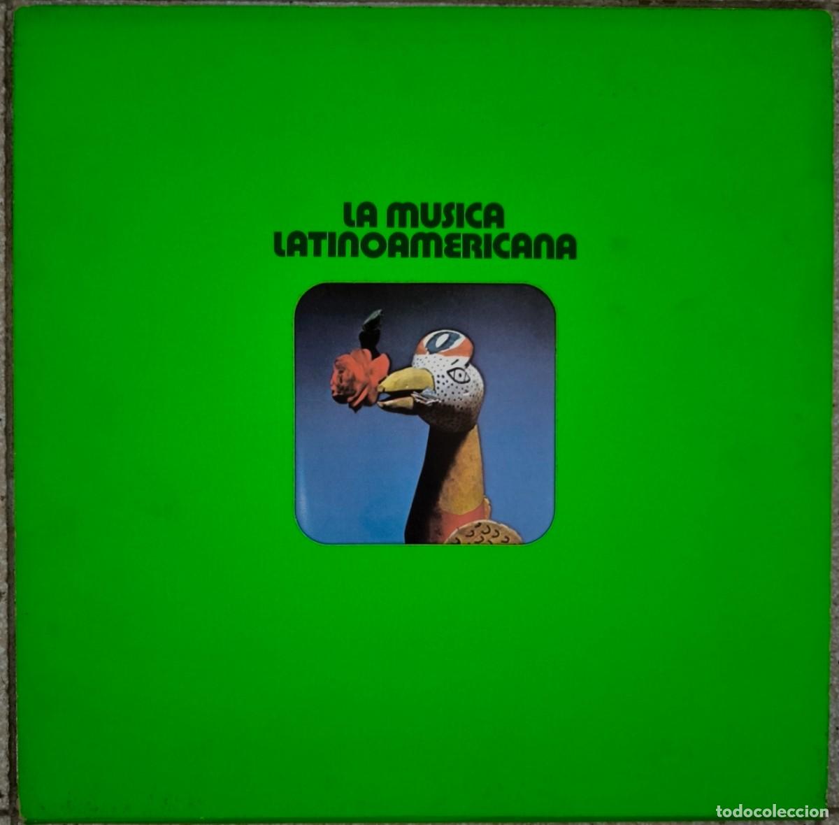 Discos de vinilo: Panchos, Eydie Gorm&eacute;, Jorge Cafrune, Cuco Sanchez, Javier Sol&iacute;s - La M&uacute;sica Latinoamericana &ndash; (3xLP)