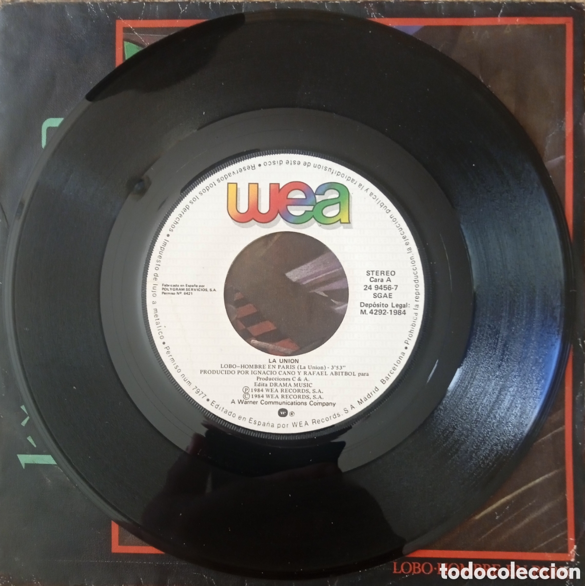 Discos de vinilo: Disco de vinilo La Uni&oacute;n (Single) - Foto 3