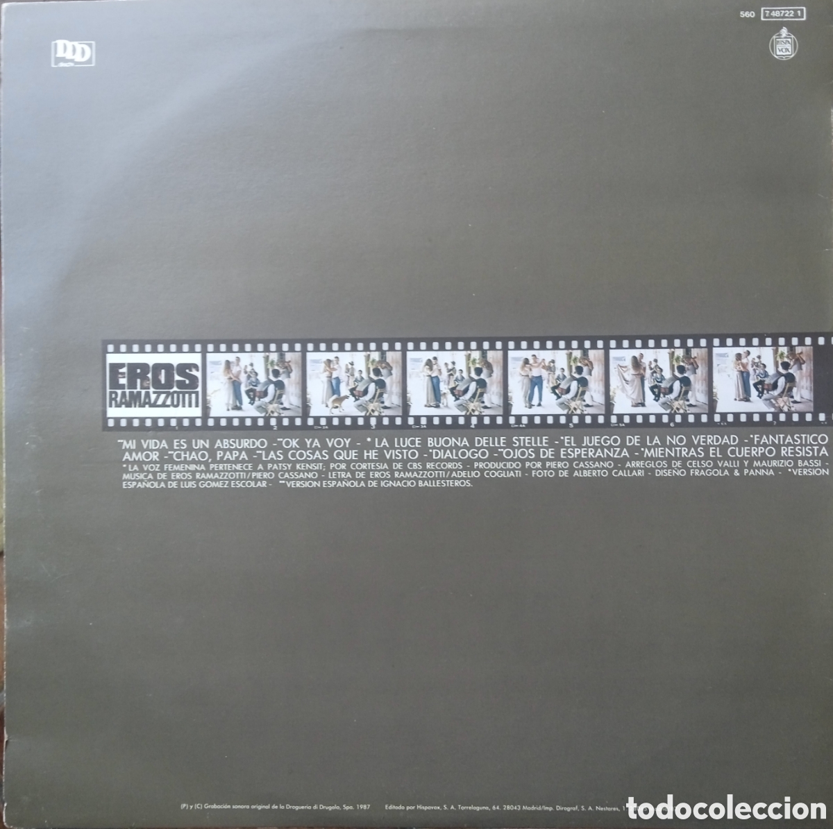 Discos de vinilo: Disco de vinilo Eros Ramazzotti - Foto 2