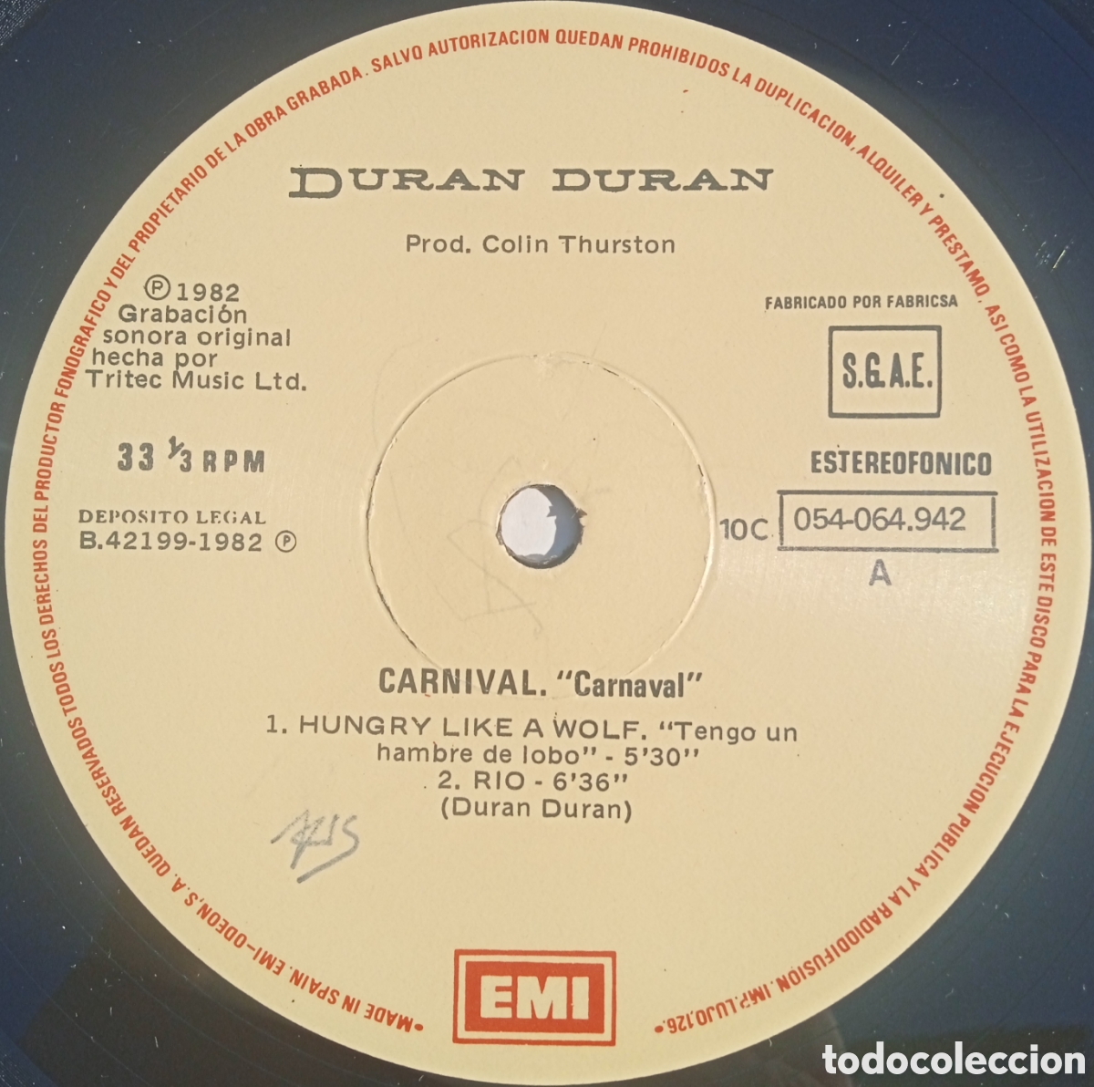 Discos de vinilo: Disco de vinilo Duran Duran (Mini LP) - Foto 3