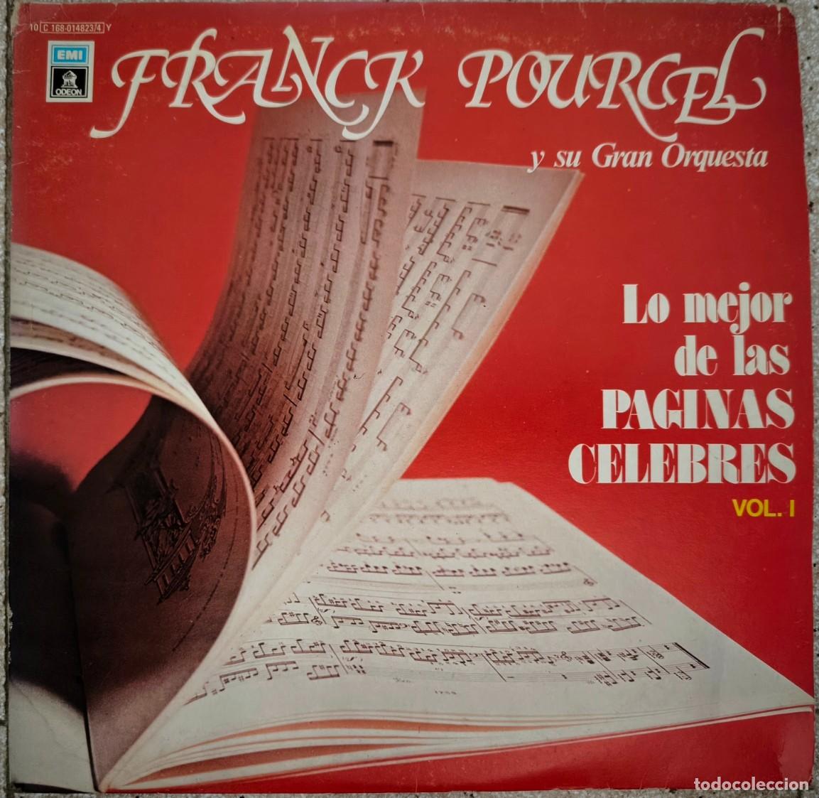 Discos de vinilo: Frank Pourcel y Su Gran Orquesta: Lo Mejor de las P&aacute;ginas C&eacute;lebres Vol. 1 (2xLP)