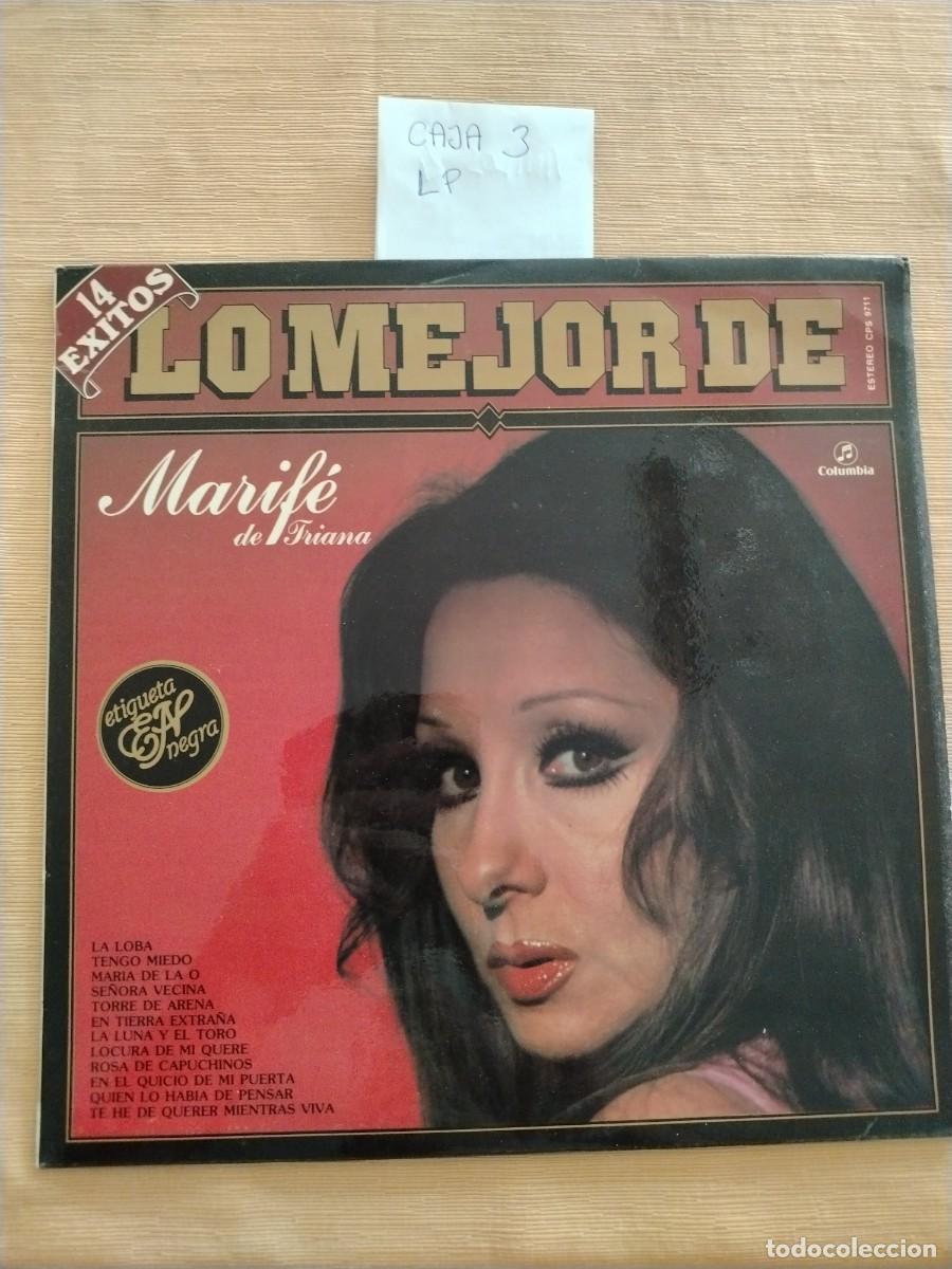 Discos de vinilo: Disco Vinilo LP lo mejor de marife de triana, la loba, se&ntilde;ora vecina, la luna y el toro