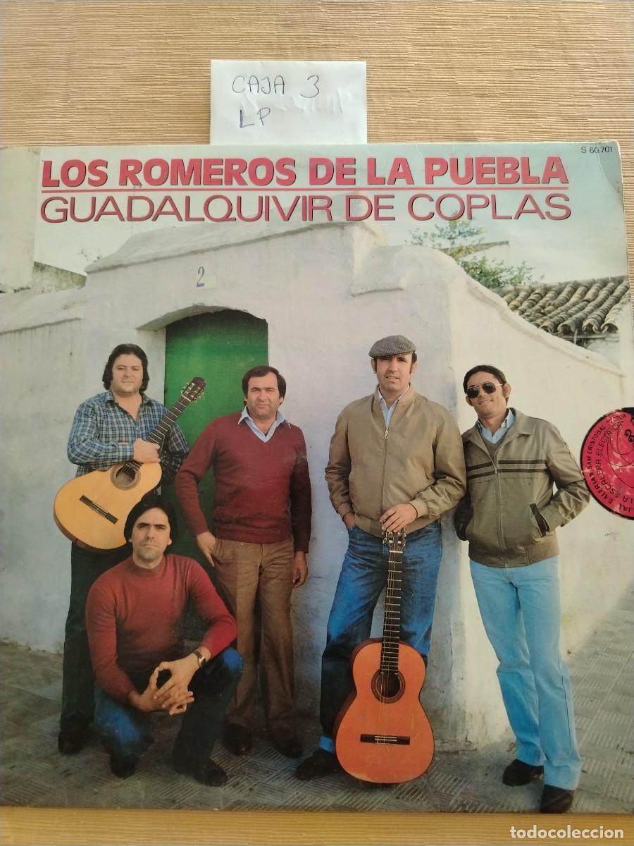Discos de vinilo: Disco Vinilo LP los romeros de la puebla, guadakquivir de coplas