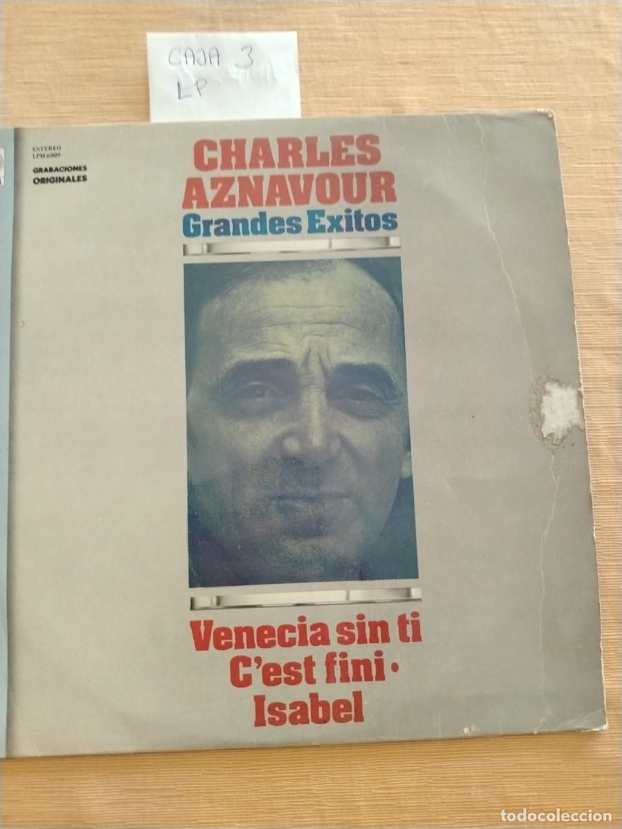 Discos de vinilo: Disco Vinilo LP Charles aznavour, Venecia sin ti, isabel