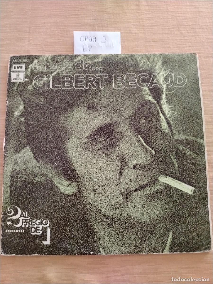 Discos de vinilo: Disco Vinilo LP la voz de Gilbert becaud, 2 vinilos