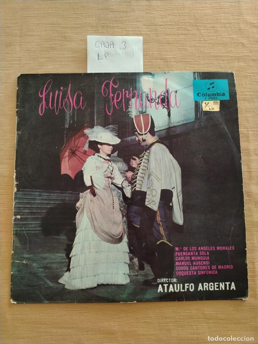 Discos de vinilo: Disco Vinilo LP luisa Fernanda, ataulfo argenta, comedia l&iacute;rica