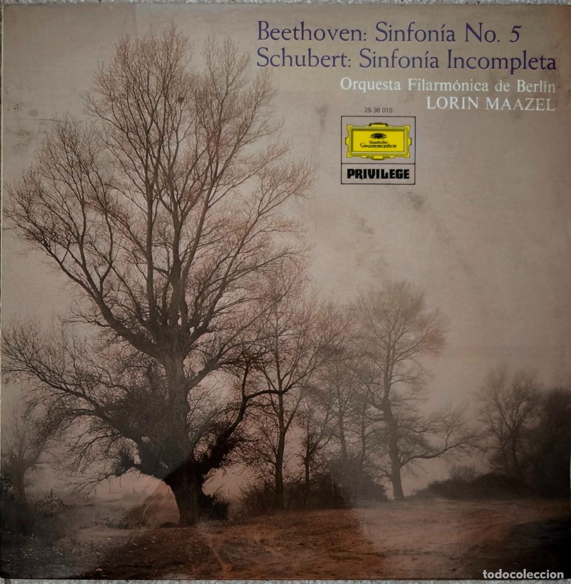Discos de vinilo: Beethoven: Sinfon&iacute;a No. 5 / Schubert: Sinfon&iacute;a Incompleta