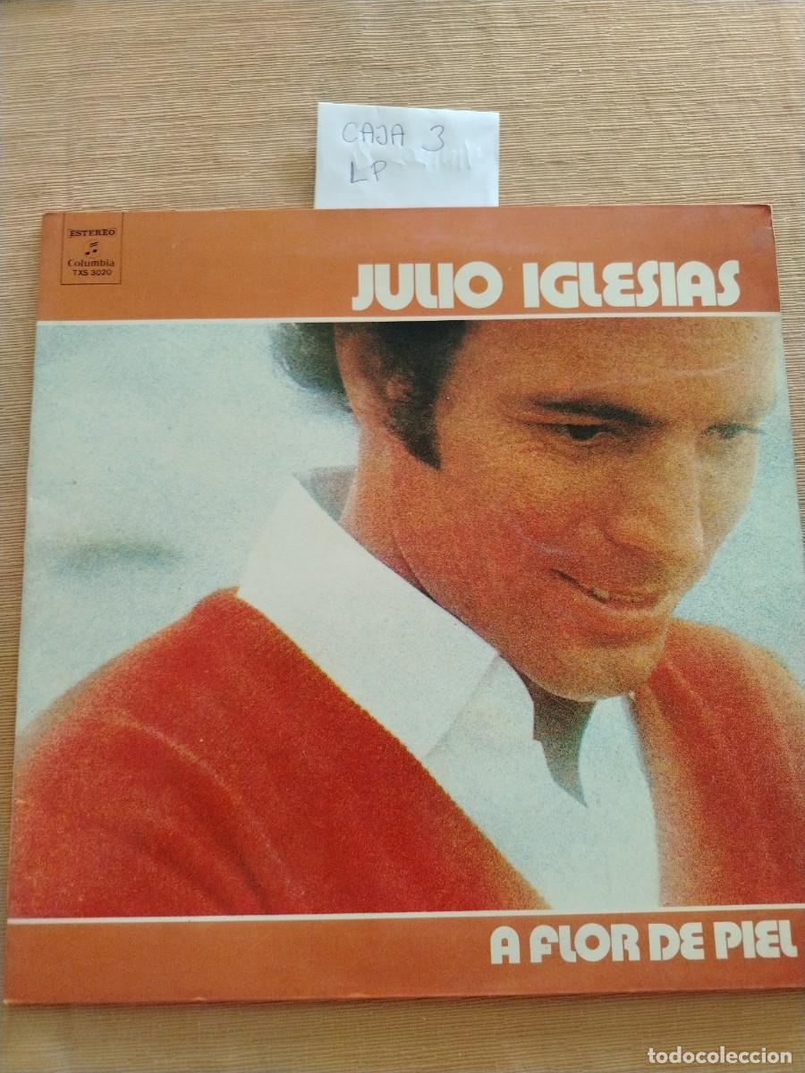 Discos de vinilo: Disco Vinilo LP julio Iglesias, a flor de piel