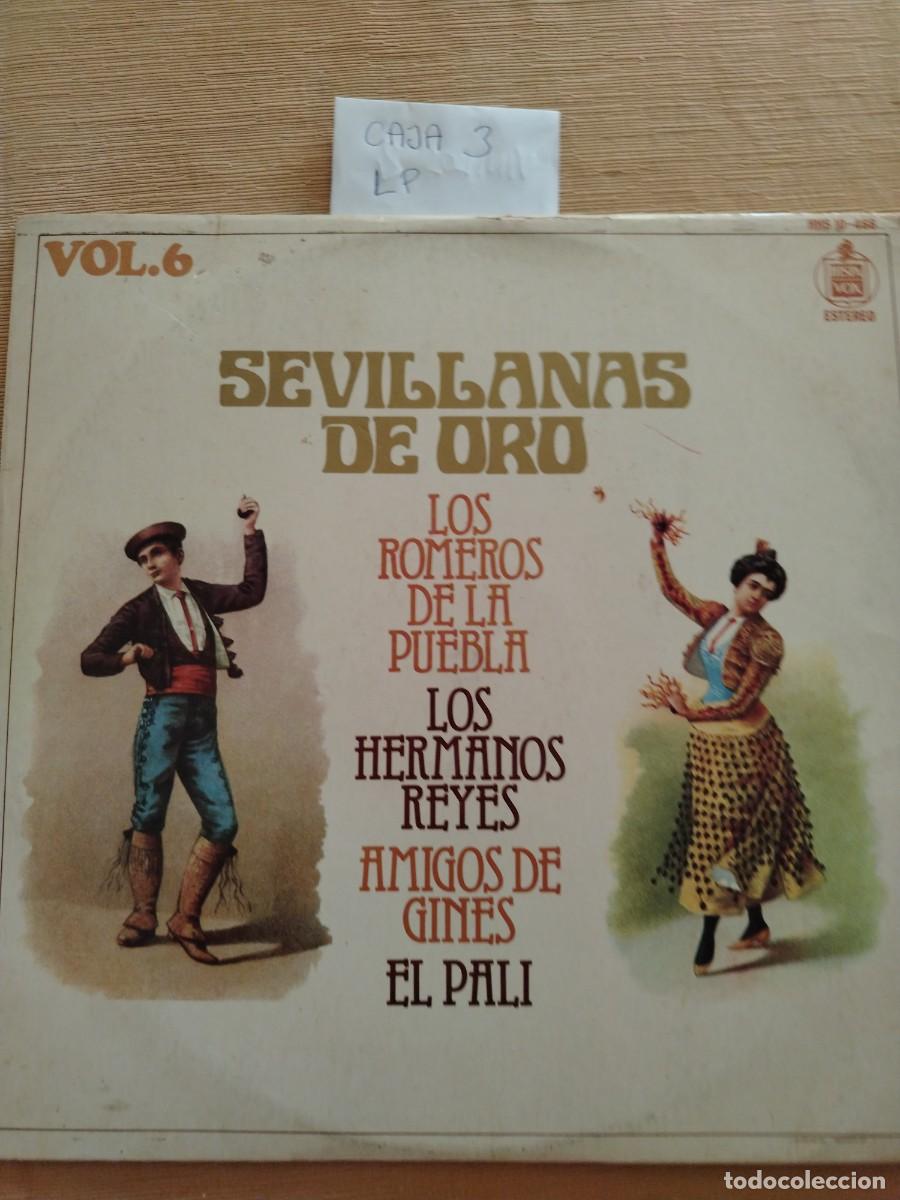 Discos de vinilo: Disco Vinilo LP sevillanas de oro, los romeros de la puebla, amigos de gines, el pali