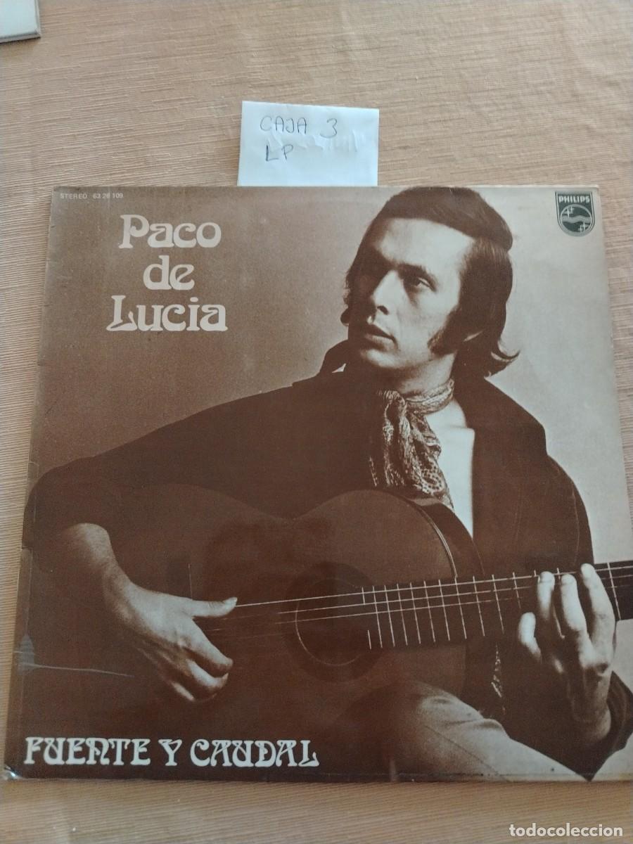 Discos de vinilo: Disco Vinilo LP Paco de Luc&iacute;a, fuente y caudal