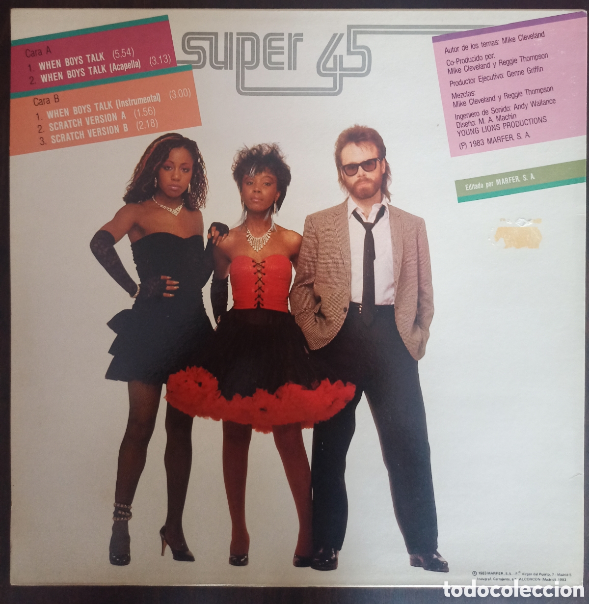 Discos de vinilo: Indeep &ndash; &ldquo;When Boys Talk&rdquo; (1983).