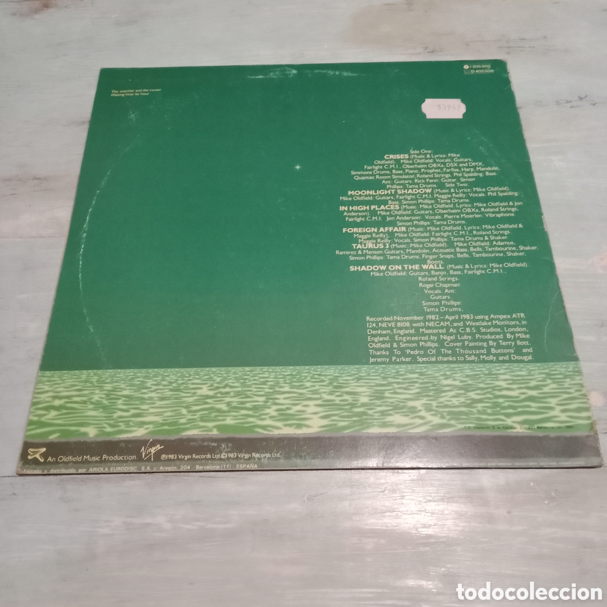 Discos de vinilo: MIKE OLDFIELD - CRISES - LP - Foto 2