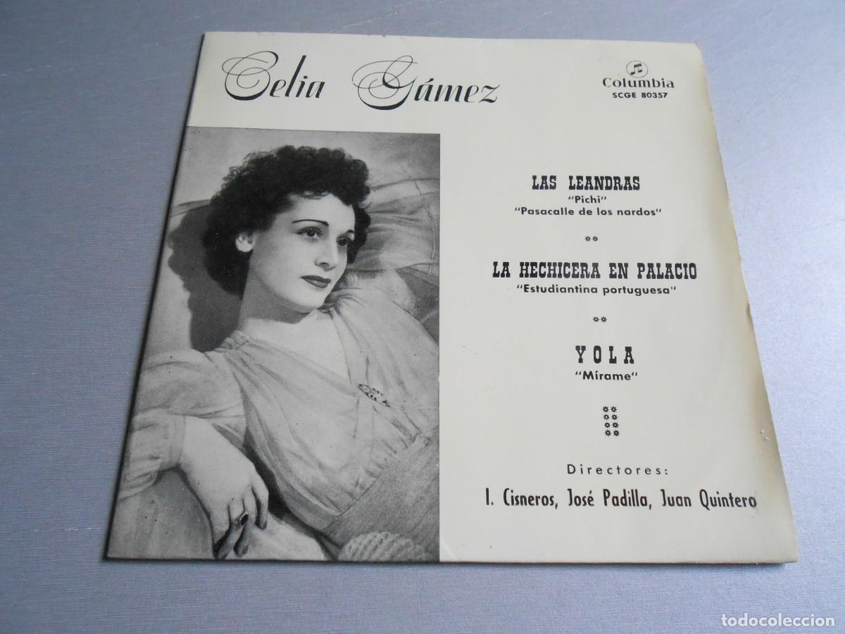 Discos de vinilo: CELIA GAMEZ, EP, LAS LEANDRAS &rdquo;LOS NARDOS&rdquo; + 3, A&Ntilde;O 1960, COLUMBIA SCGE 80357