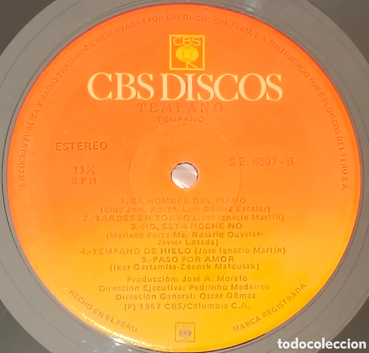 Discos de vinilo: Tempano - Tempano - 1987 - Foto 4
