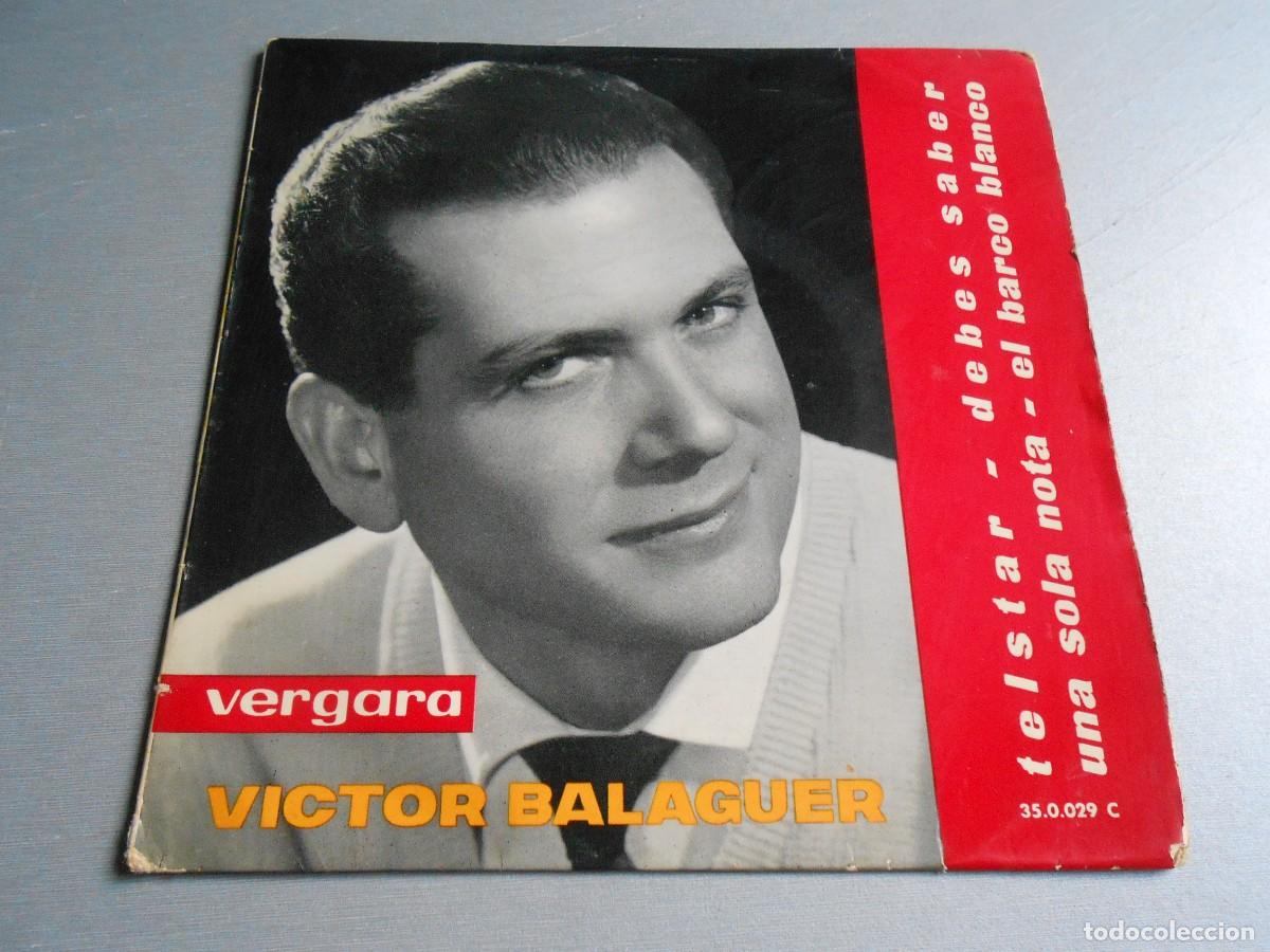 Discos de vinilo: VICTOR BALAGUER, EP, TELSTAR + 3, A&Ntilde;O 1963, VERGARA 35.0.029 C
