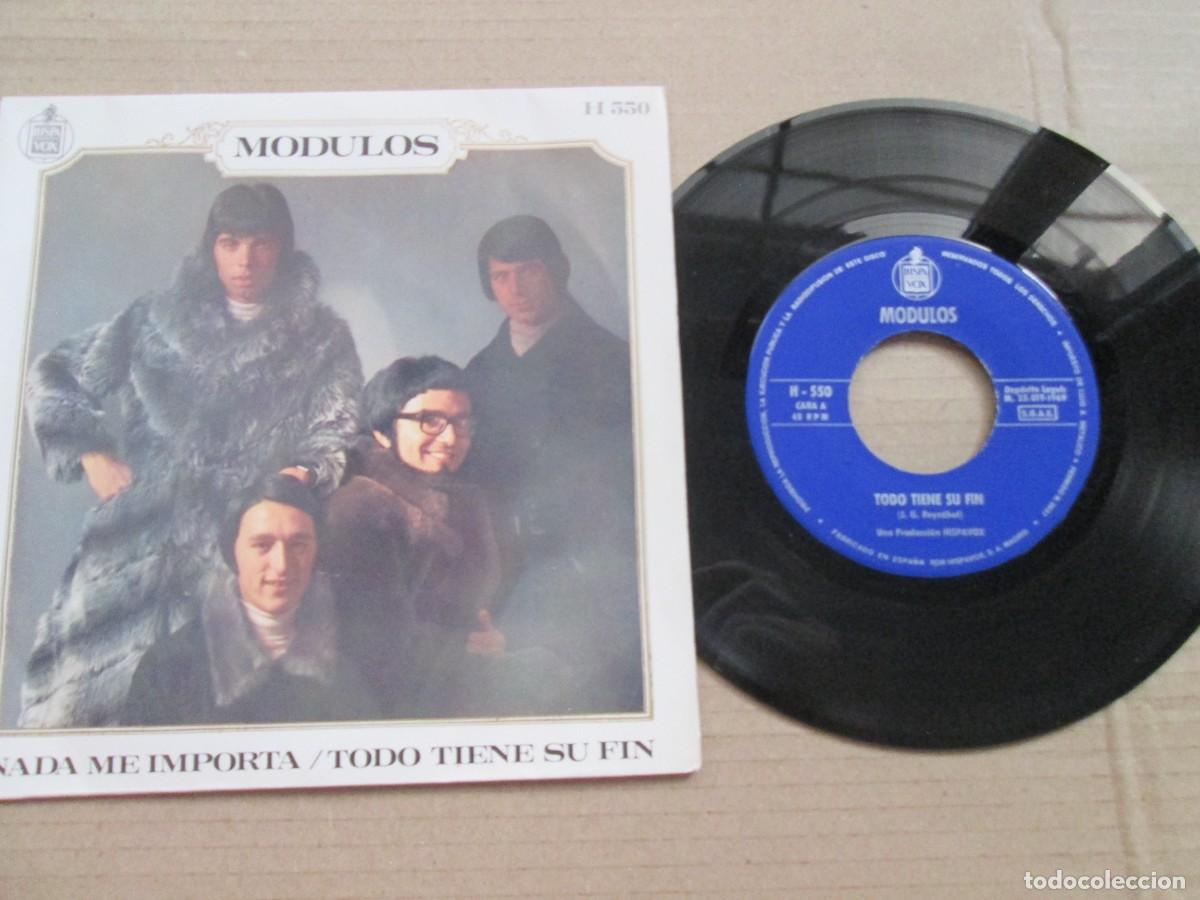 Discos de vinilo: M&Oacute;DULOS - Todo tiene su Fin / Nada me Importa. Single, ed espa&ntilde;ola 7&rdquo; 1969. Magn&iacute;fico (VG+/NM)
