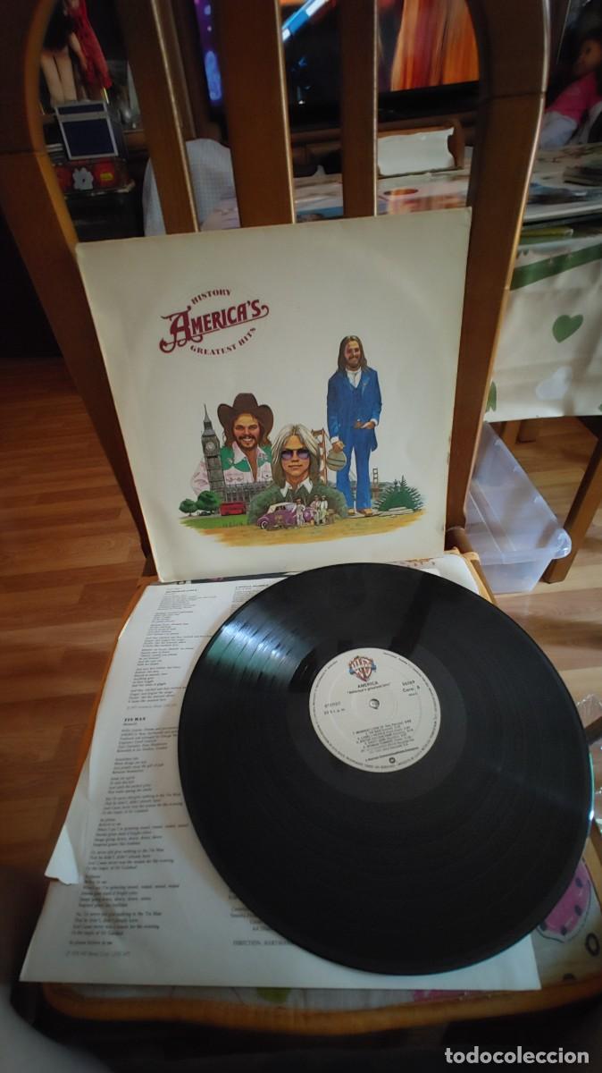 Discos de vinilo: AMERICA-LP GREATEST HITS-LETRAS