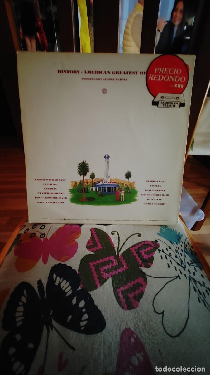 Discos de vinilo: AMERICA-LP GREATEST HITS-LETRAS - Foto 3