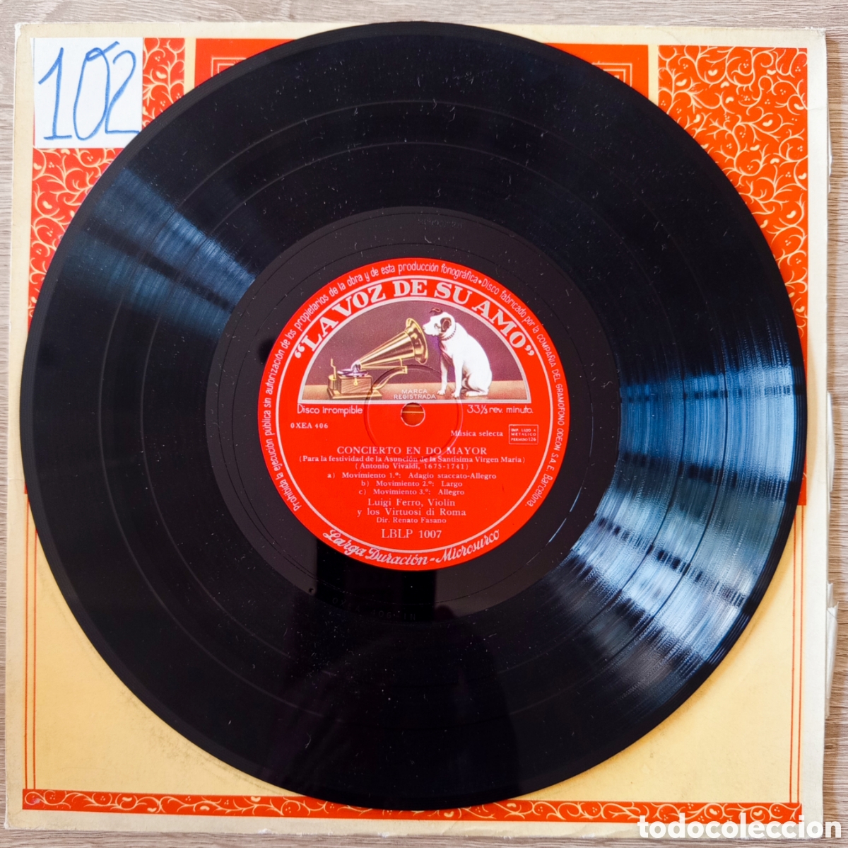 Discos de vinilo: Antonio Vivaldi, dos conciertos - Foto 3