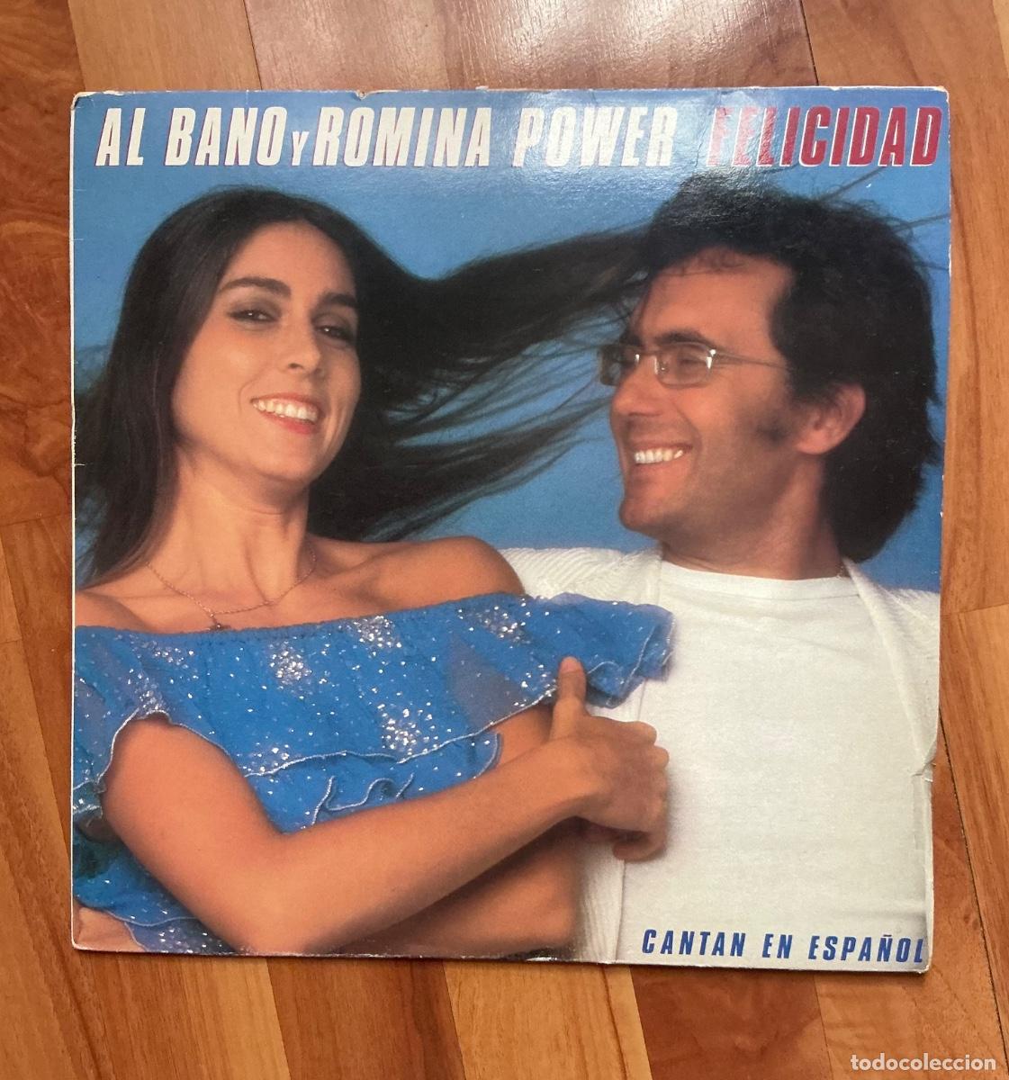 Discos de vinilo: Felicidad. Romina y Albano.