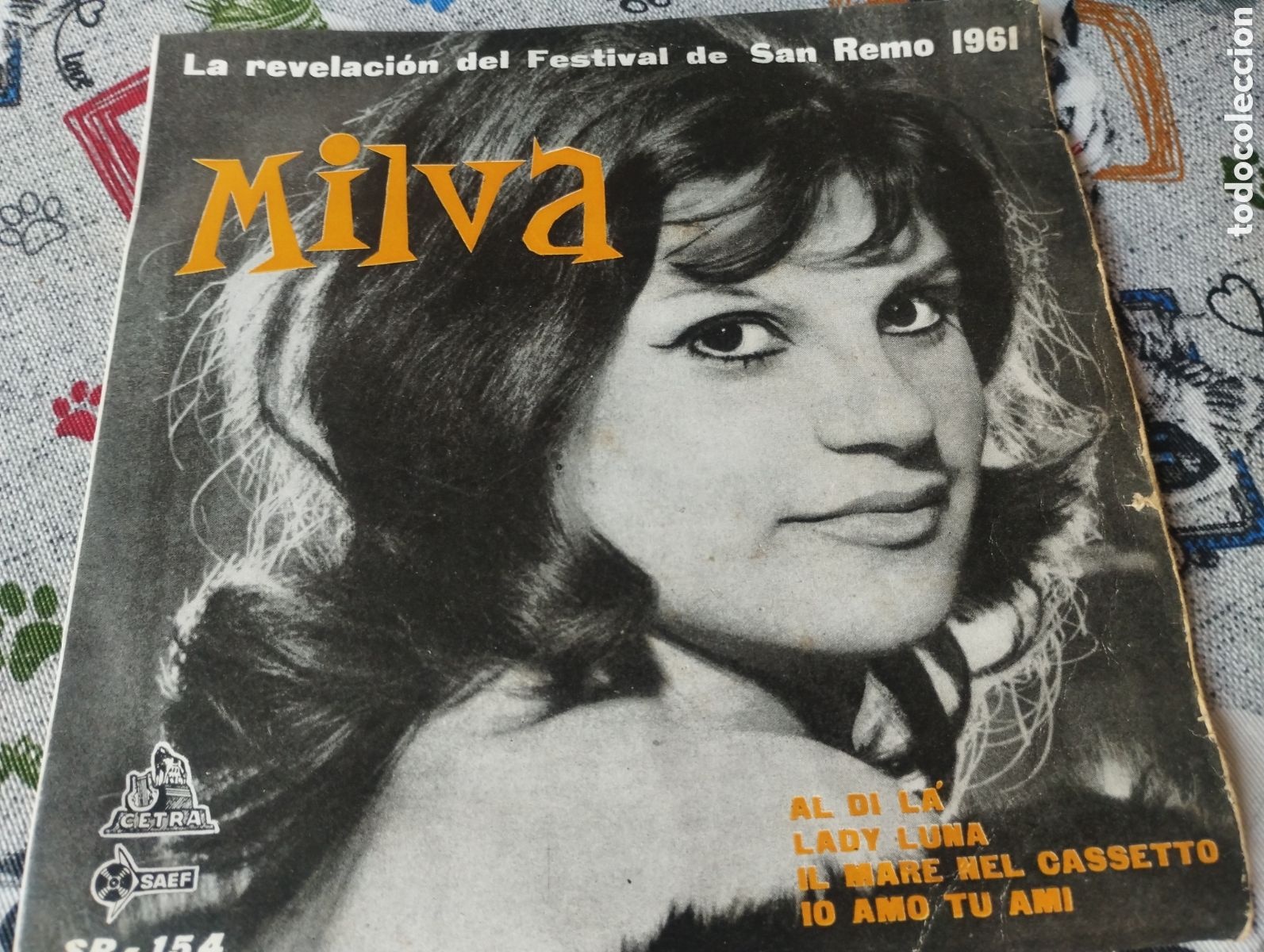 Discos de vinilo: Milva La revelaci&oacute;n del festival de San Remo 1961 Cetra