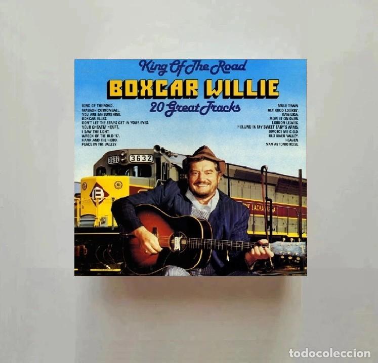 Discos de vinilo: [LP VINILO]. BOXCAR WILLIE. 20 GREAT TRACKS. KING OF THE ROAD. COUNTRY. FOLK. RECOPILATORIO