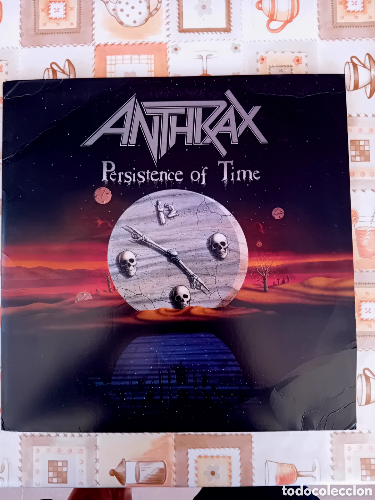 Discos de vinilo: ANTHRAX. PERSISTENCE OF TIME. 2014. VINILO AZUL