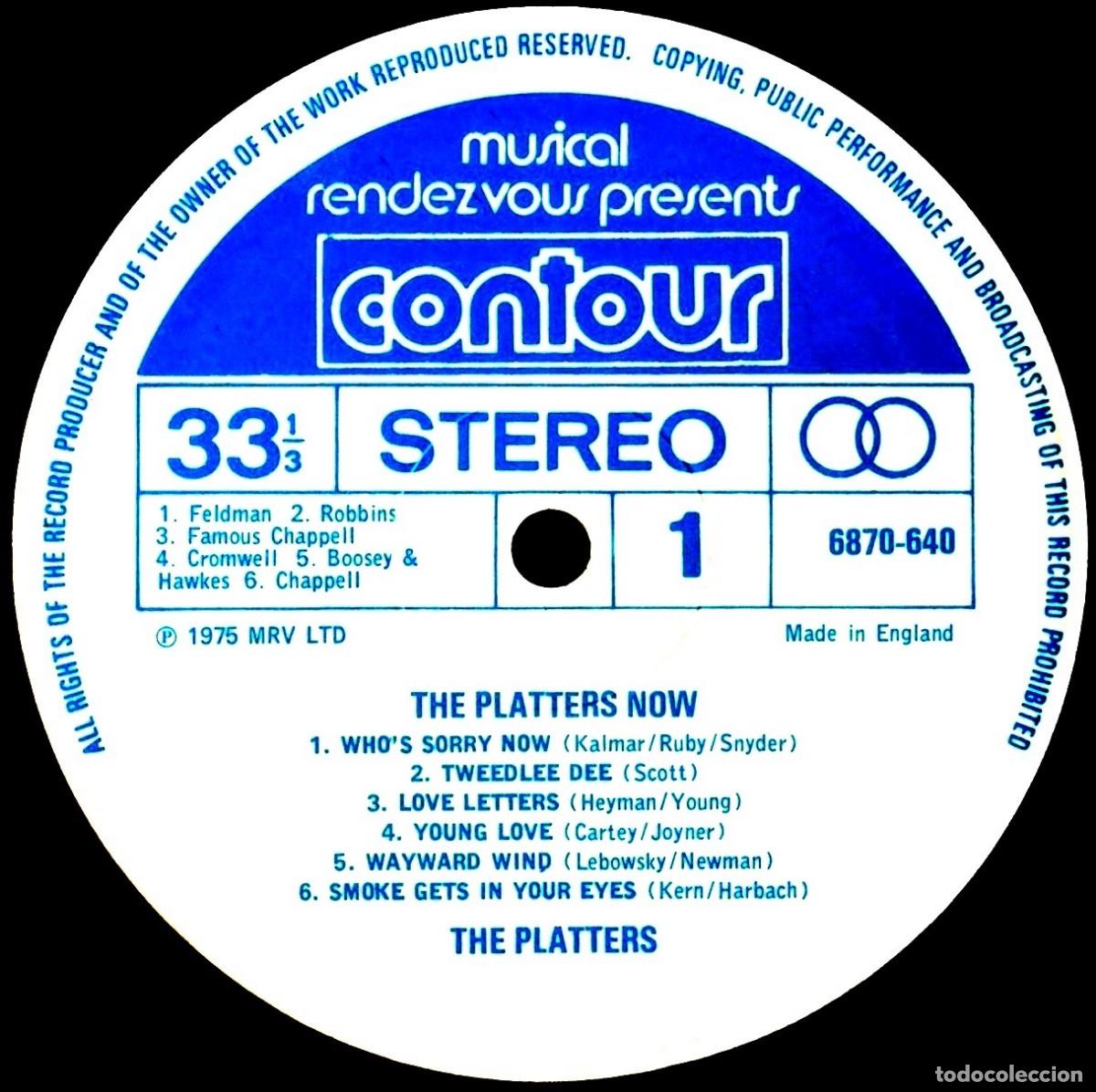 Discos de vinilo: [LP VINILO]. THE PLATTERS. THE PLATTERS NOW. - Foto 4