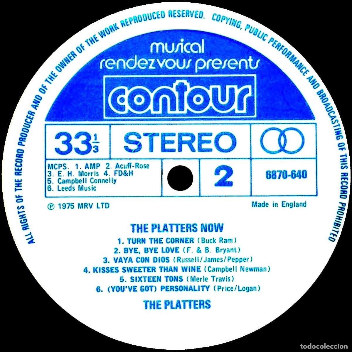 Discos de vinilo: [LP VINILO]. THE PLATTERS. THE PLATTERS NOW. - Foto 5