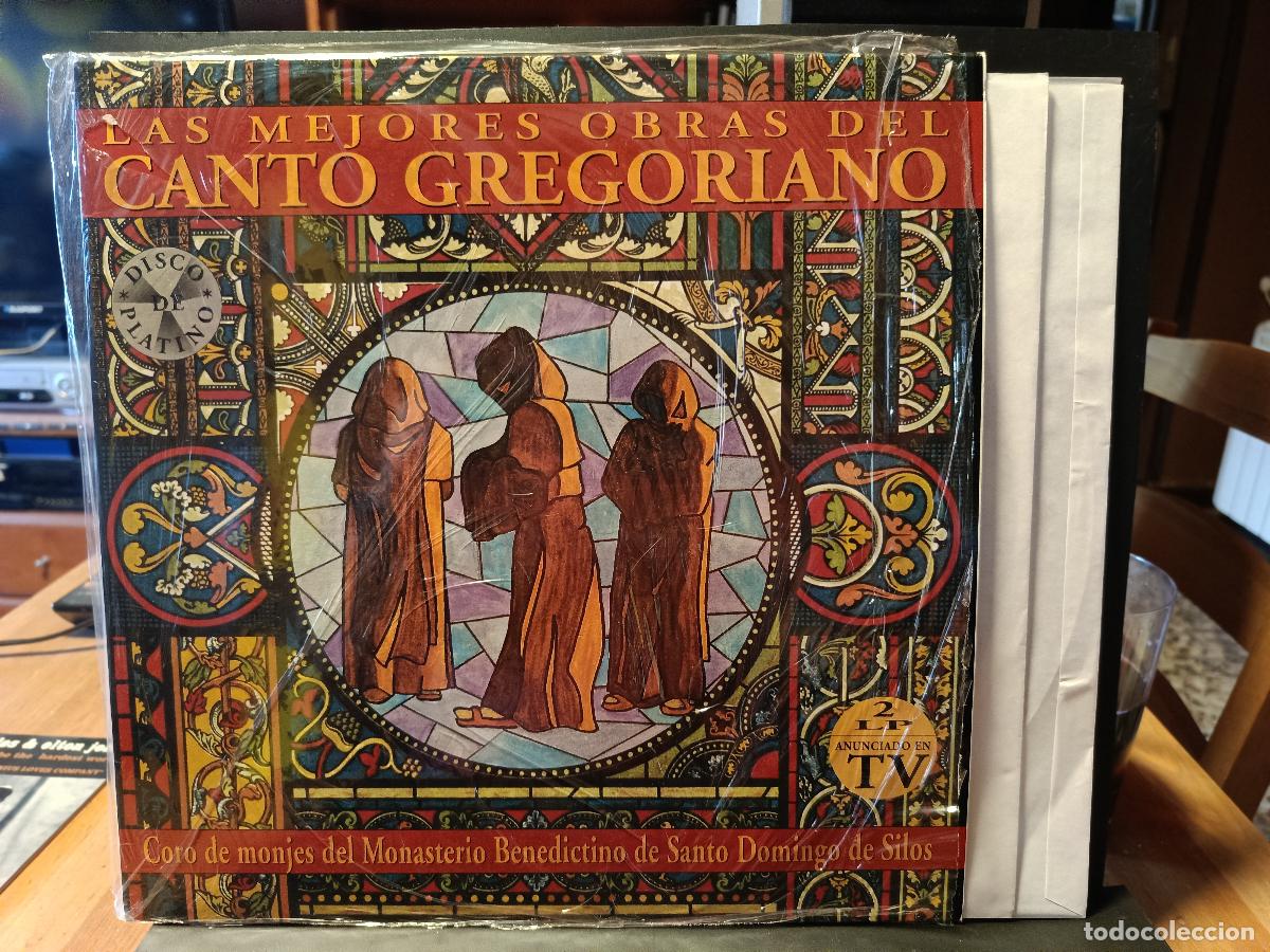Discos de vinilo: CORO DE MONJES SANTO DOMINGO DE SILOS Las Mejores obras Canto Gregoriano. Doble LP MUEVO PEPET0