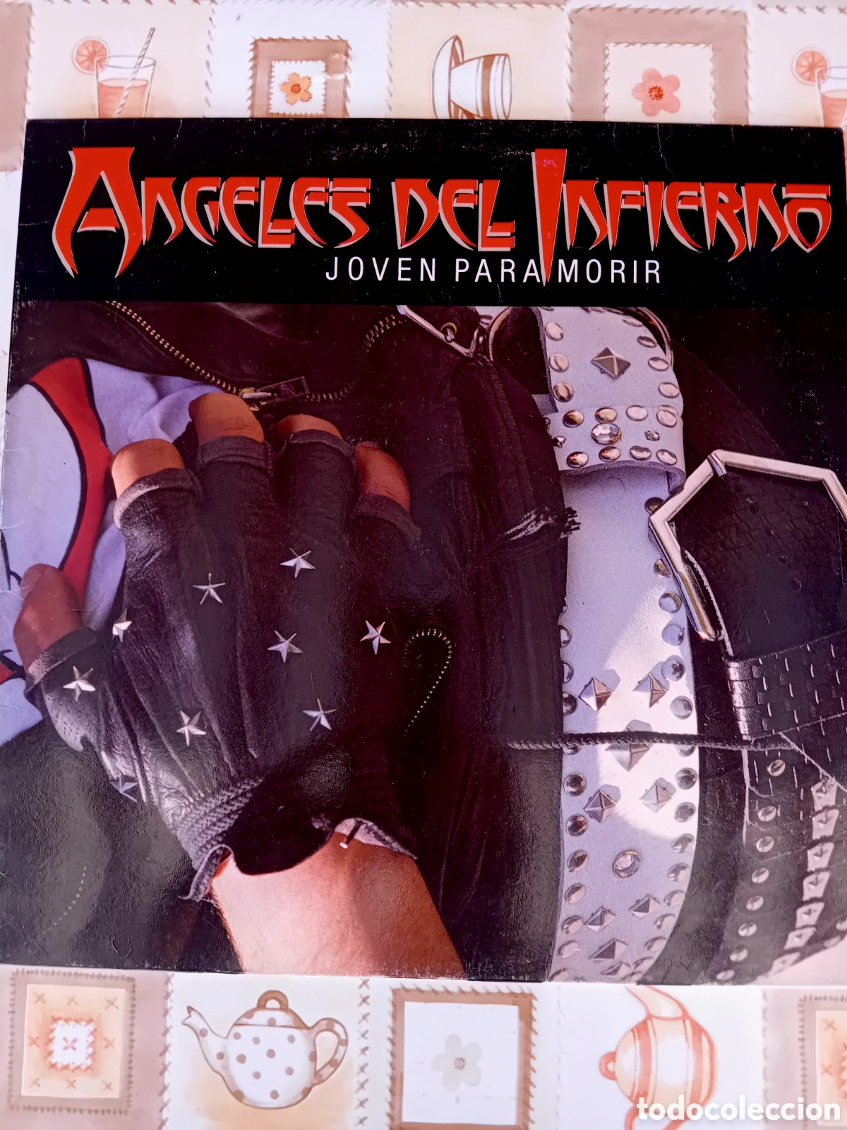 Discos de vinilo: &Aacute;NGELES DEL INFIERNO. JOVEN PARA MORIR. 1986