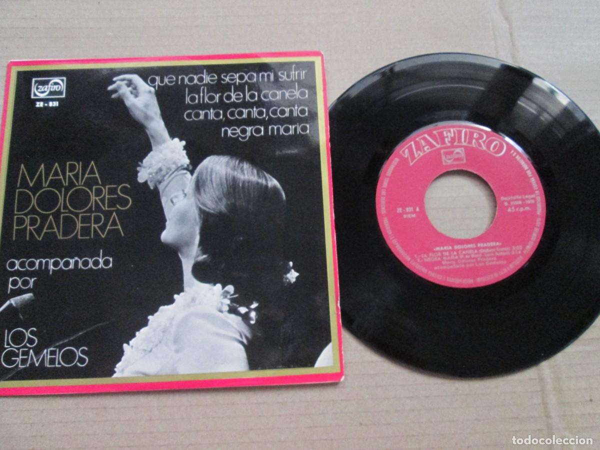Discos de vinilo: MAR&Iacute;A DOLORES PRADERA - Que nadie Sepa mi Sufrir. EP, ed espa&ntilde;ola 7&rdquo; 1970. Magn&iacute;fico estado (VG+/NM)