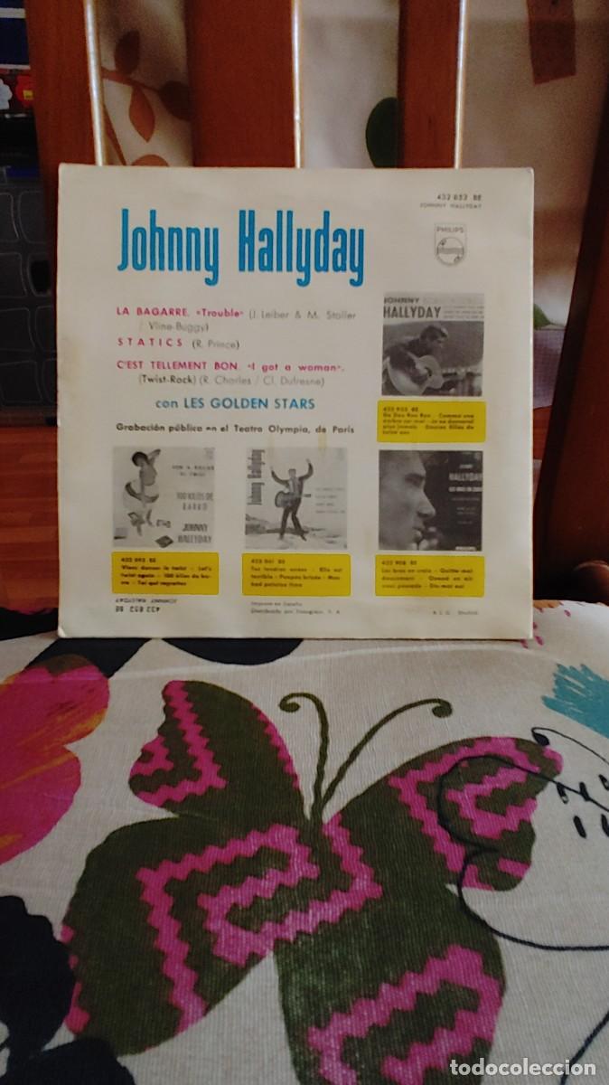 Discos de vinilo: JOHNNY HALLYDAY-EP LA BAGARRE +3 - Foto 2