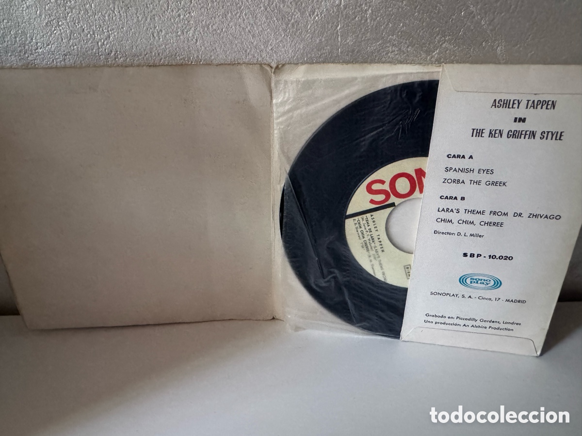 Discos de vinilo: Ashley Tappen &ndash; Exitos 1966 (In The Ken Griffin Style) - Foto 2