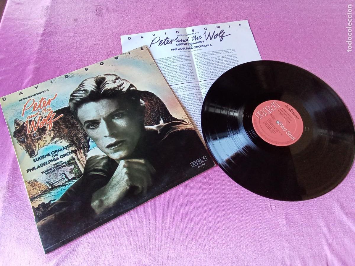Discos de vinilo: DAVID BOWIE PETER AND THE WOLF 1978 LP L32 21
