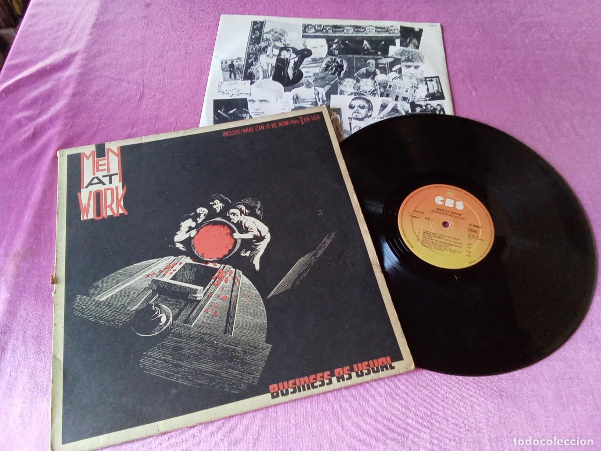 Discos de vinilo: MEN AT WORK BUSINESS AS USUAL 1981 LP L32 21