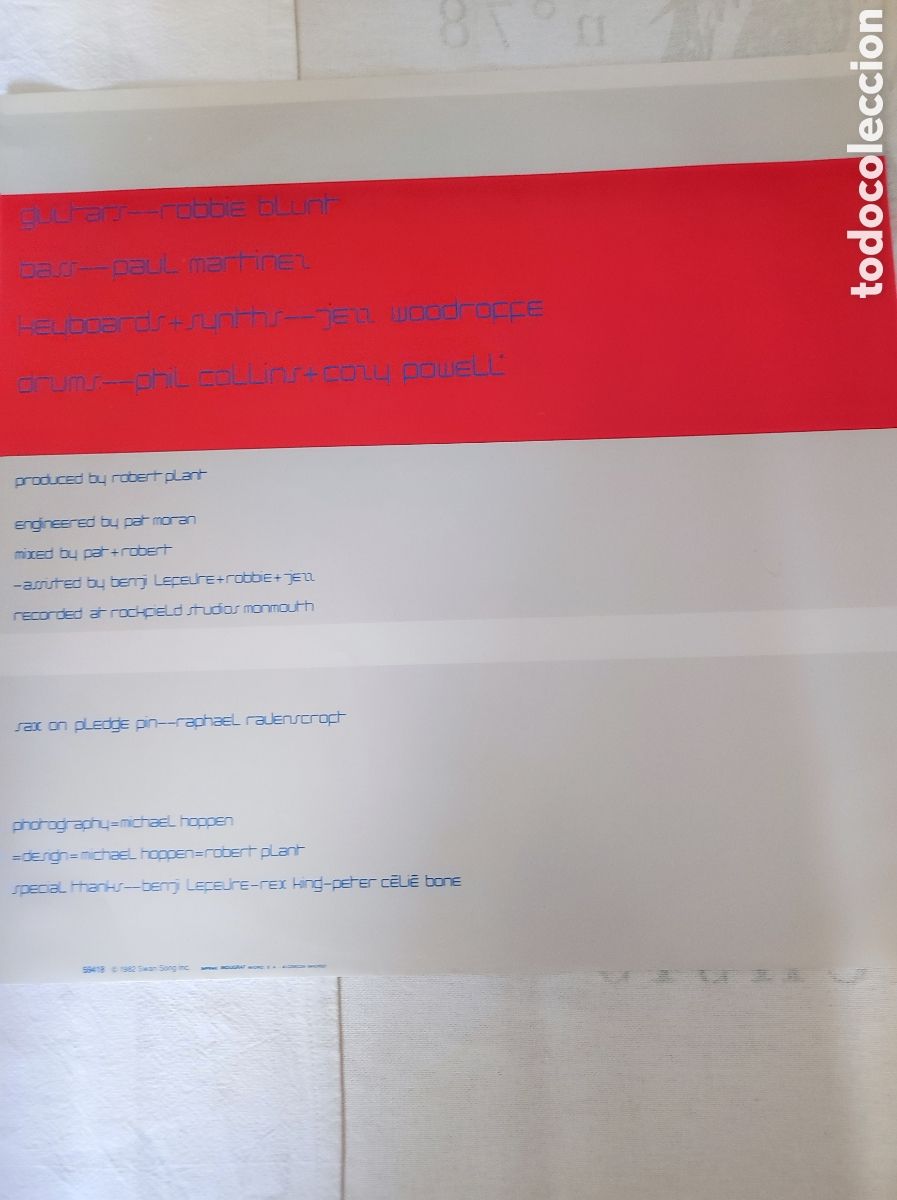 Discos de vinilo: ROBERT PLANT - PICTURES AT ELEVEN - Foto 4