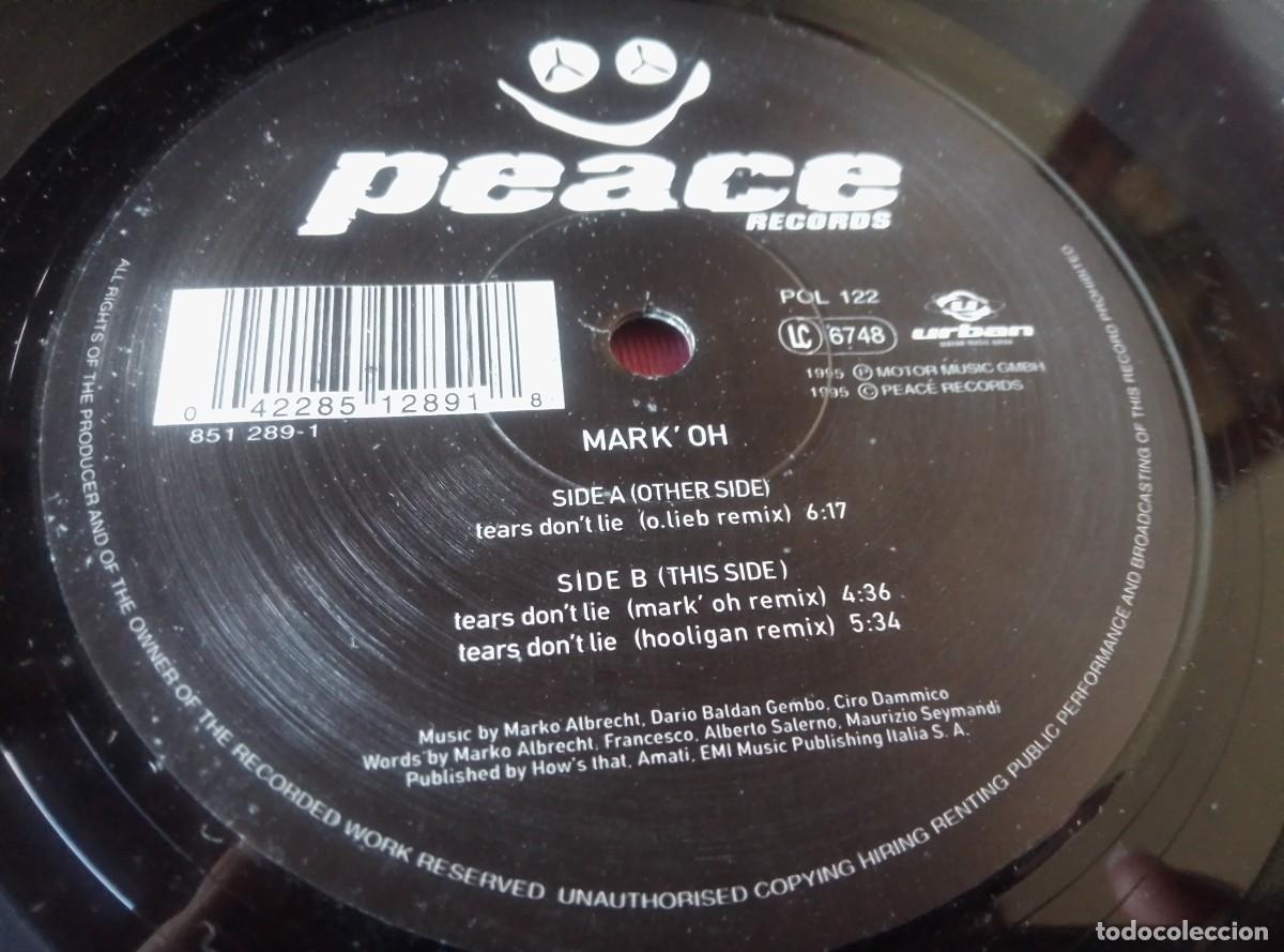 Discos de vinilo: PEACE RECORD MARK OH REMIX 1995 LP L32 21 - Foto 4