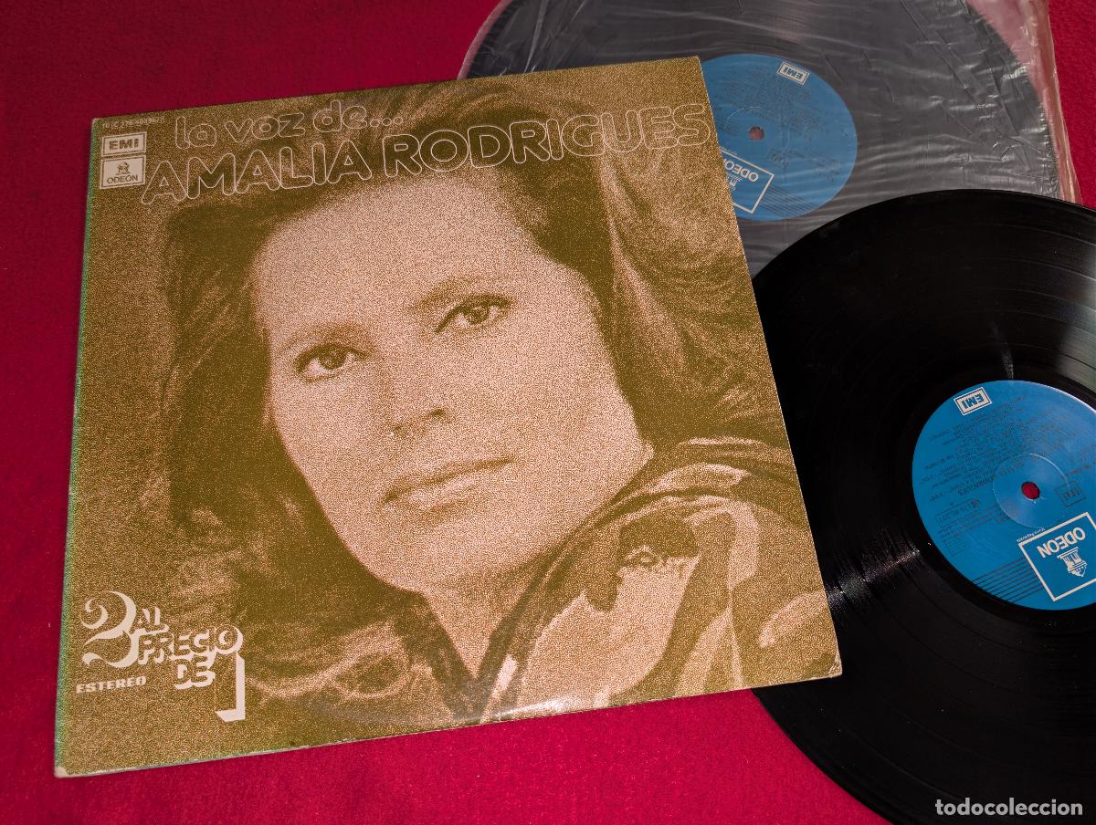 Discos de vinilo: AMALIA RODRIGUES La voz de...Amalia Rodrigues 2LP 1977 EMI Odeon GATEFOLD ESPA&Ntilde;A SPAIN