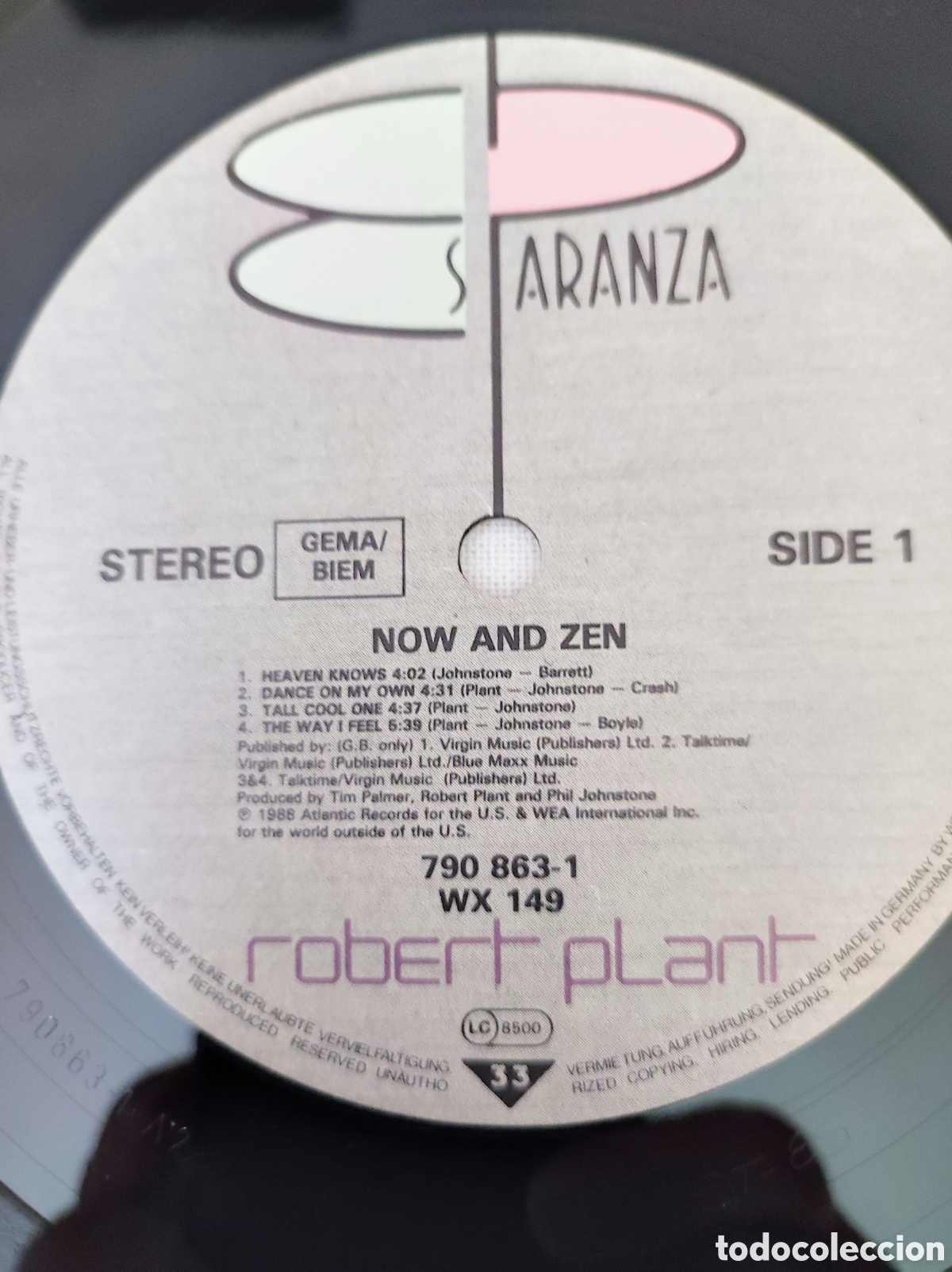 Discos de vinilo: ROBERT PLANT - NOW AND ZEN - Foto 5